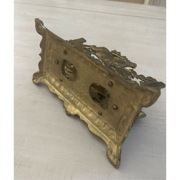 BRADLEY & HUBBARD 19th Century Brass Plated Letter Holder - Picture 4 of 4